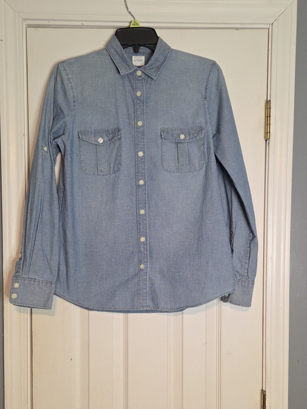 J. Crew Light Blue Denim Button-Down Shirt